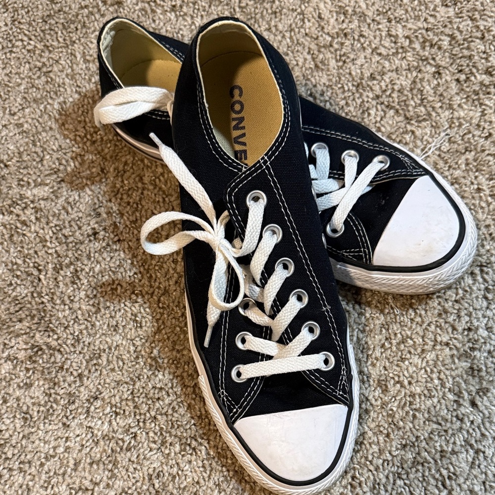 Converse Black and White Low-Top Sneakers